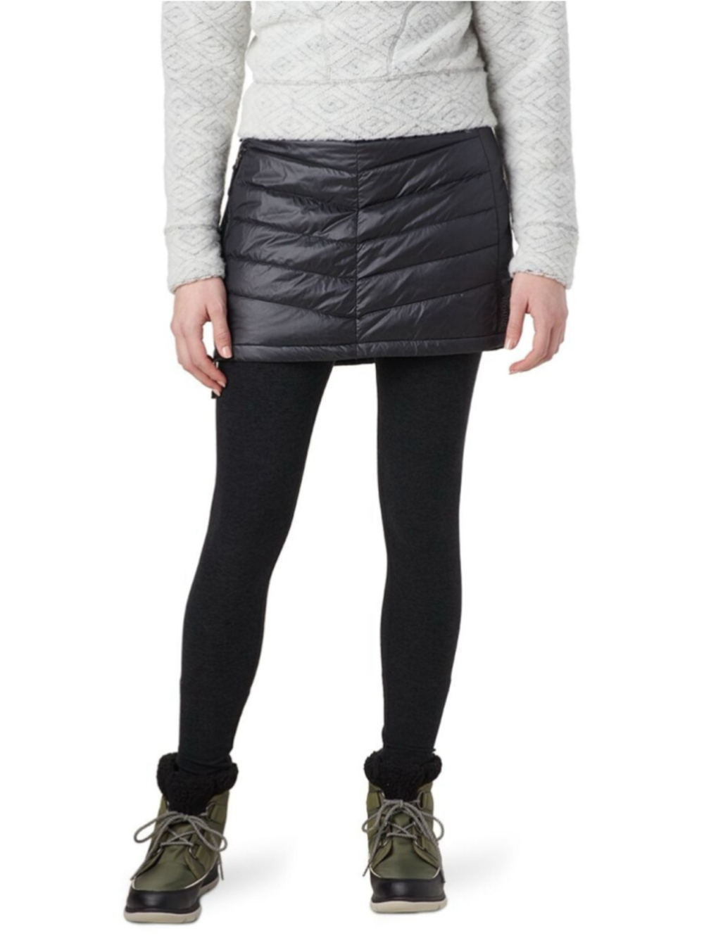 Skhoop Mini Down Skirt Black Size Medium